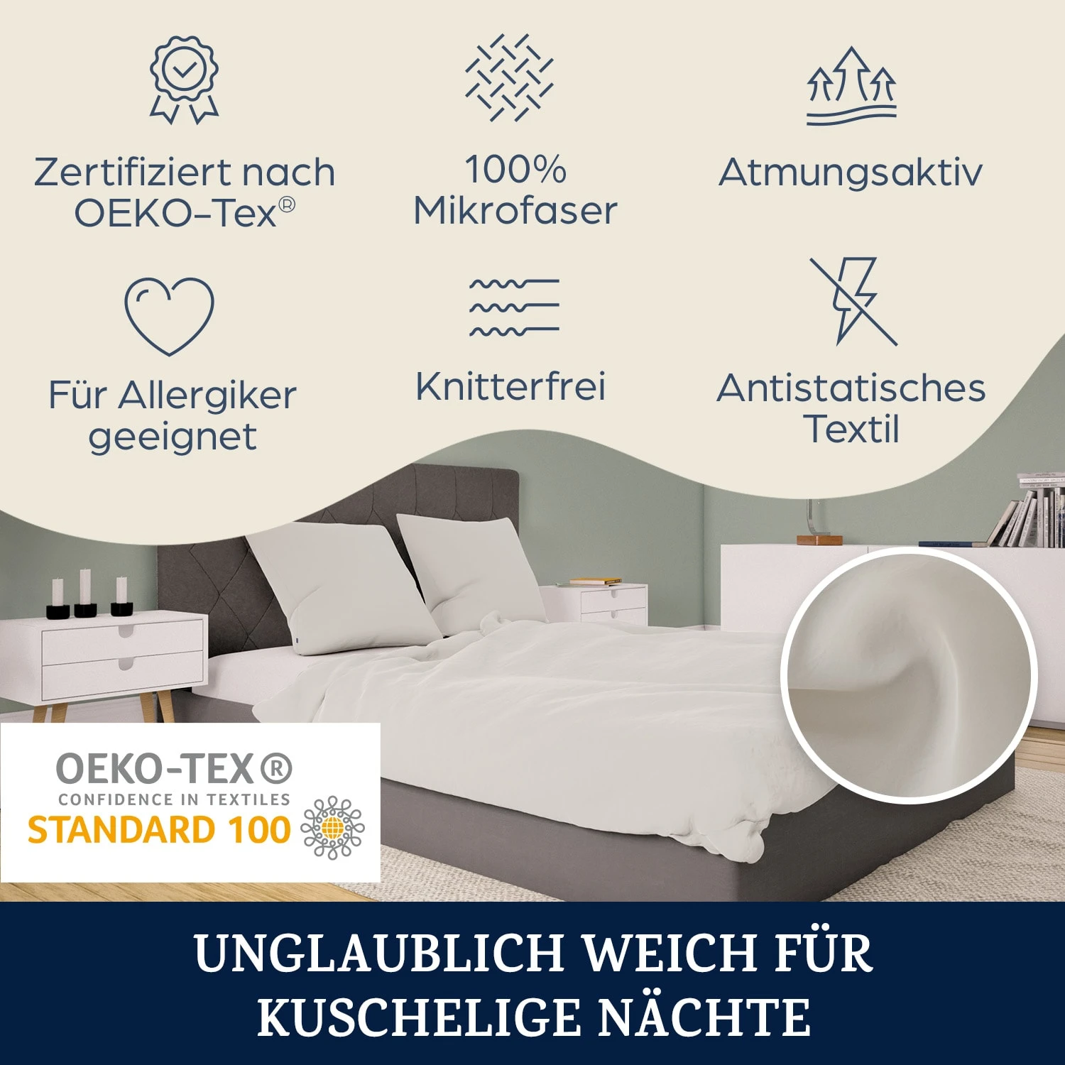 Soft Wonder-Edition Bettwäsche 135x200 Cm Mikrofaser 2 Soft Wonder-Edition Bettwäsche 135x200 Cm Mikrofaser – Bild 2