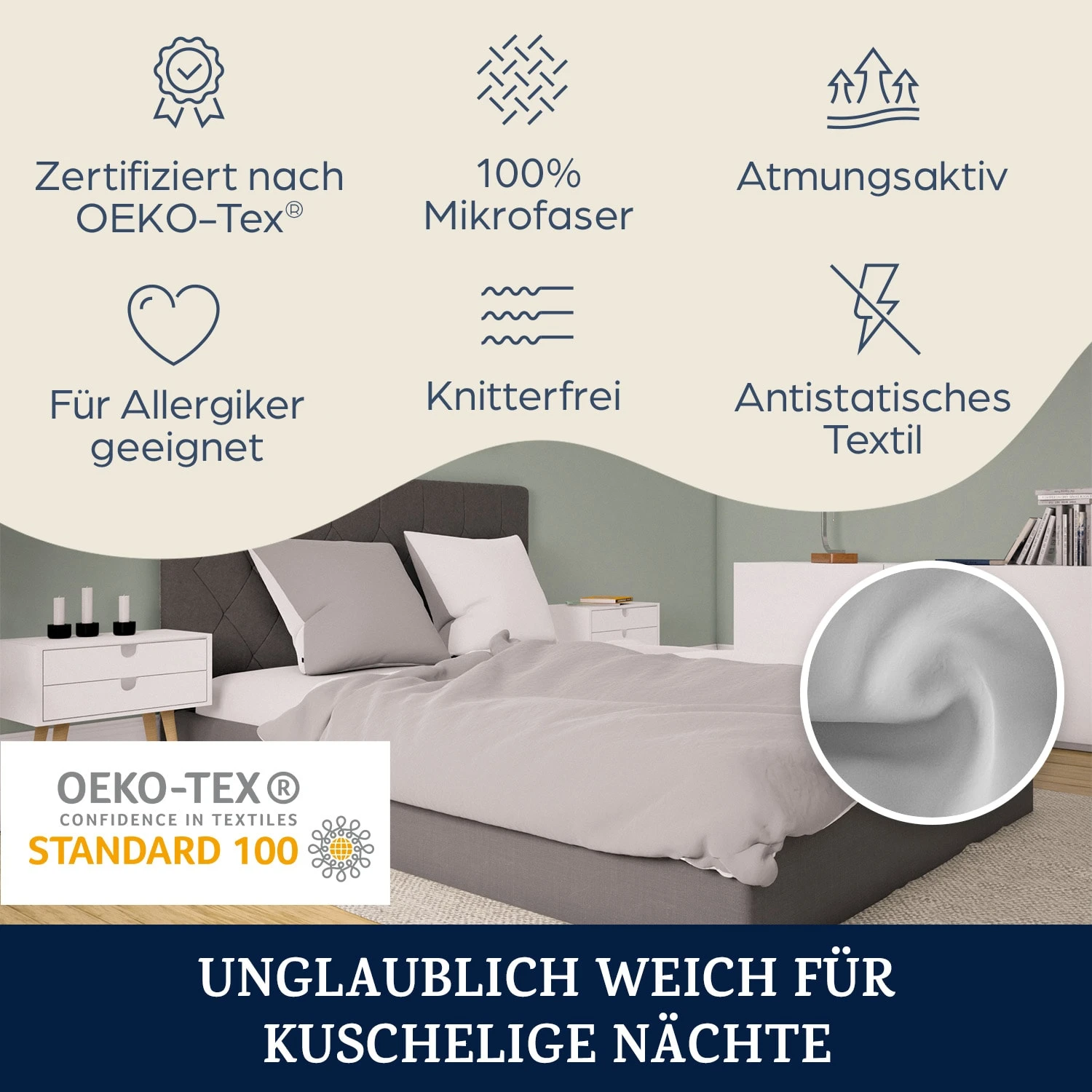Soft Wonder-Edition Bettwäsche 200x200 Cm Mikrofaser 2 Soft Wonder-Edition Bettwäsche 200x200 Cm Mikrofaser – Bild 2