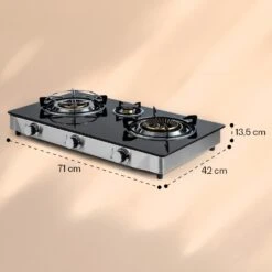 Barzona 3 Campingkocher 3 Brenner 3,4 / 0,75 / 4,3 KW Glas Edelstahl 17 Barzona 3 Campingkocher 3 Brenner 3,4 / 0,75 / 4,3 KW Glas Edelstahl -Bestes Haushaltsgeräte Geschäft 10040046 yy 0011 dimensions