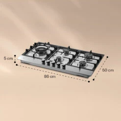 Ignito Chef Edition 5 Zonen Gaskochfeld 5-flammig Sabaf-Brenner Glaskeramik 13 Ignito Chef Edition 5 Zonen Gaskochfeld 5-flammig Sabaf-Brenner Glaskeramik -Bestes Haushaltsgeräte Geschäft 10040147 yy 0007 dimensions