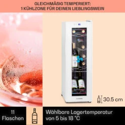 Shiraz 12 Slim Uno Weinkühlschrank 32l/12Fl.Touch 85 W 5-18 °C LED 10 Shiraz 12 Slim Uno Weinkühlschrank 32l/12Fl.Touch 85 W 5-18 °C LED -Bestes Haushaltsgeräte Geschäft 10040213 de 0003 usp
