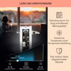 Shiraz 12 Slim Uno Weinkühlschrank 32l/12Fl.Touch 85 W 5-18 °C LED 11 Shiraz 12 Slim Uno Weinkühlschrank 32l/12Fl.Touch 85 W 5-18 °C LED -Bestes Haushaltsgeräte Geschäft 10040213 de 0004 usp