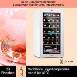 Shiraz 28 Uno Weinkühlschrank 74l 28Fl Touch-Bedienfeld 5-18°C -Bestes Haushaltsgeräte Geschäft 10040218 de 0003 usp