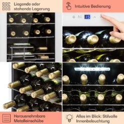 Shiraz 28 Uno Weinkühlschrank 74l 28Fl Touch-Bedienfeld 5-18°C -Bestes Haushaltsgeräte Geschäft 10040218 de 0005 usp