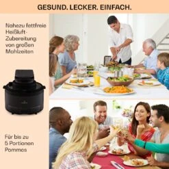Vendure Heißluftfritteuse Mit Dampffunktion 1250W 5 Liter 6 Programme -Bestes Haushaltsgeräte Geschäft 10040278 de 0006 usp