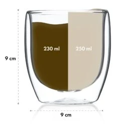 Glaswerk Altino Doppelwandige Thermogläser 250 Ml Handgemacht Borosilikatglas 13 Glaswerk Altino Doppelwandige Thermogläser 250 Ml Handgemacht Borosilikatglas -Bestes Haushaltsgeräte Geschäft 10040319 yy 0008 dimensions