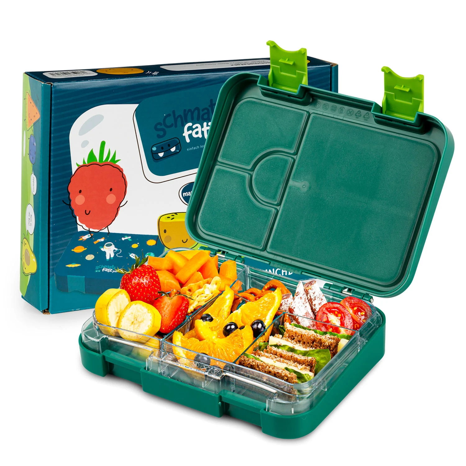 Junior Lunchbox 6 Fächer 21,3 X 15 X 4,5 Cm (BxHxT) BPA-frei 1 Junior Lunchbox 6 Fächer 21,3 X 15 X 4,5 Cm (BxHxT) BPA-frei