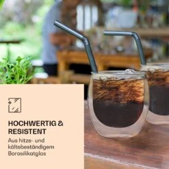 DUOS Jumbo Doppelwandiges Glas 410 Ml Thermofunktion Edelstahl-Löffel -Bestes Haushaltsgeräte Geschäft 10040367 de 0003 logo