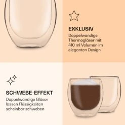 DUOS Jumbo Doppelwandiges Glas 410 Ml Thermofunktion Edelstahl-Löffel -Bestes Haushaltsgeräte Geschäft 10040367 de 0006 logo