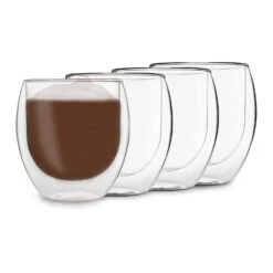 DUOS Jumbo Doppelwandiges Glas 410 Ml Thermofunktion Edelstahl-Löffel