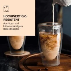 DUOS Doppelwandiges Glas 400 Ml Trinkglas Espresso Borosilikatglas -Bestes Haushaltsgeräte Geschäft 10040373 de 0003 logo