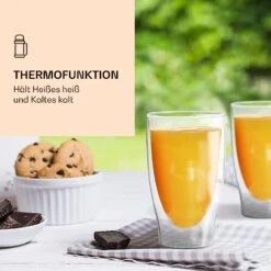 DUOS Doppelwandiges Glas 400 Ml Trinkglas Espresso Borosilikatglas -Bestes Haushaltsgeräte Geschäft 10040373 de 0004 logo