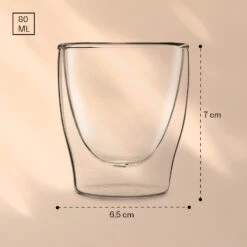 DUOS Doppelwandiges Glas 80 Ml Thermofunktion Inkl. Edelstahl-Löffel -Bestes Haushaltsgeräte Geschäft 10040384 yy 0007 logo