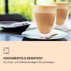 DUOS Doppelwandiges Glas 310 Ml Thermofunktion Inkl. Edelstahl-Löffel -Bestes Haushaltsgeräte Geschäft 10040386 de 0003 logo