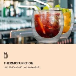 DUOS Jumbo Doppelwandiges Glas 310 Ml Thermofunktion Edelstahl-Löffel -Bestes Haushaltsgeräte Geschäft 10040396 de 0004 logo