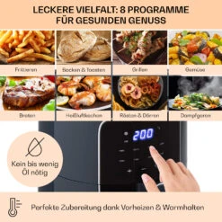 Crisp-Pro Heißluftfritteuse Air Fryer 1400W 3,5 Ltr 8 Programme Timer -Bestes Haushaltsgeräte Geschäft 10040701 de 0003 logo