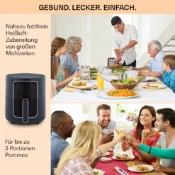Crisp-Pro Heißluftfritteuse Air Fryer 1400W 3,5 Ltr 8 Programme Timer -Bestes Haushaltsgeräte Geschäft 10040701 de 0005 logo