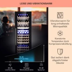 Vinsider 89 Built-In Trio Built-In Weinkühlschrank 5 – 18 °C Touch-Bedienfeld Holzregale -Bestes Haushaltsgeräte Geschäft 10040720 de 0004 usp