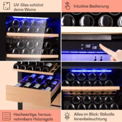 Barossa 123 Duo Weinkühlschrank 123 Fl 226 Ltr 2 Zonen Touch-Steuerung -Bestes Haushaltsgeräte Geschäft 10040721 de 0005 usp