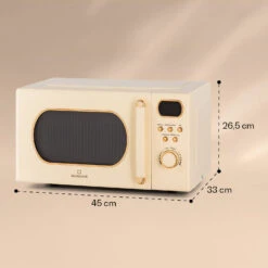 Julieta Mikrowelle Mit Grill 20l 700 / 800 W Ø25,5cm 8 Programme -Bestes Haushaltsgeräte Geschäft 10040731 yy 0007 dimensions