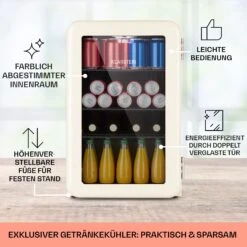 PopLife 70 Getränkekühler Kühlschrank 70 Ltr 0-10 °C Retro-Design LED -Bestes Haushaltsgeräte Geschäft 10040736 de 0005 usp