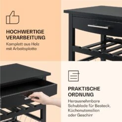 Louisiana Servierwagen Küchenwagen 5 Etagen Holz Handtuchhalter Mobil -Bestes Haushaltsgeräte Geschäft 10041123 de 0005 logo