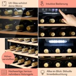 Barossa 29 Duo Weinkühlschrank 29 Fl 80 Ltr 2 Zonen Drucktasten -Bestes Haushaltsgeräte Geschäft 10041124 de 0005 usp
