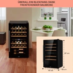 Barossa 29 Duo Weinkühlschrank 29 Fl 80 Ltr 2 Zonen Drucktasten -Bestes Haushaltsgeräte Geschäft 10041124 de 0006 usp