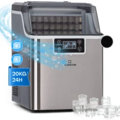 Chios Eiswürfelmaschine 20 Kg/24 H Auto-Clean 3,2-Liter Wassertank