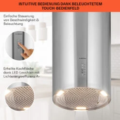 Bolea Inselabzugshaube Ø38cm Ab-/Umluft 600m³/h LED Inkl. Aktivkohlefilter -Bestes Haushaltsgeräte Geschäft 10041224 de 0004 usp