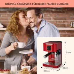 BellaVita Kaffeemaschine 3-in-1 1450 W 20 Bar Milchschäumer -Bestes Haushaltsgeräte Geschäft 10041240 de 0005 usp