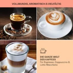 BellaVita Kaffeemaschine 3-in-1 1450 W 20 Bar Milchschäumer -Bestes Haushaltsgeräte Geschäft 10041240 de 0007 usp