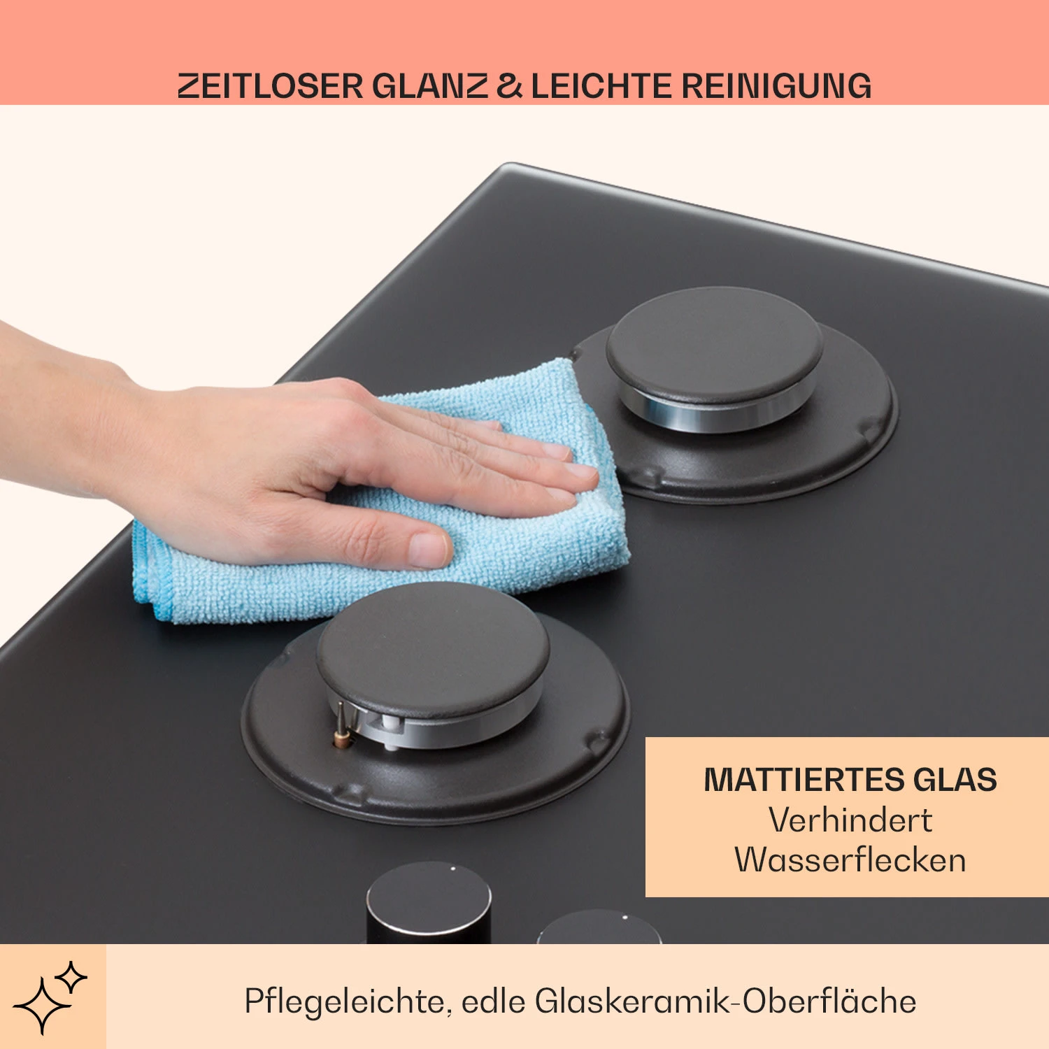 Firetale Gaskochfeld 5-flammig 70 Cm Aluminium-Brenner Inkl. Schlauch Und Druckminderer 7 Firetale Gaskochfeld 5-flammig 70 Cm Aluminium-Brenner Inkl. Schlauch Und Druckminderer – Bild 7