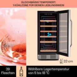 Vinovilla 29 Built-In Weinkühlschrank 81 L / 29 Fl. Glastür Edelstahl -Bestes Haushaltsgeräte Geschäft 10041304 de 0003 logo