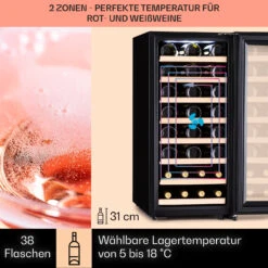 Barossa 38 Uno Weinkühlschrank 1 Zone 94 Ltr 38 Fl Touch-Display -Bestes Haushaltsgeräte Geschäft 10041306 de 0003 usp