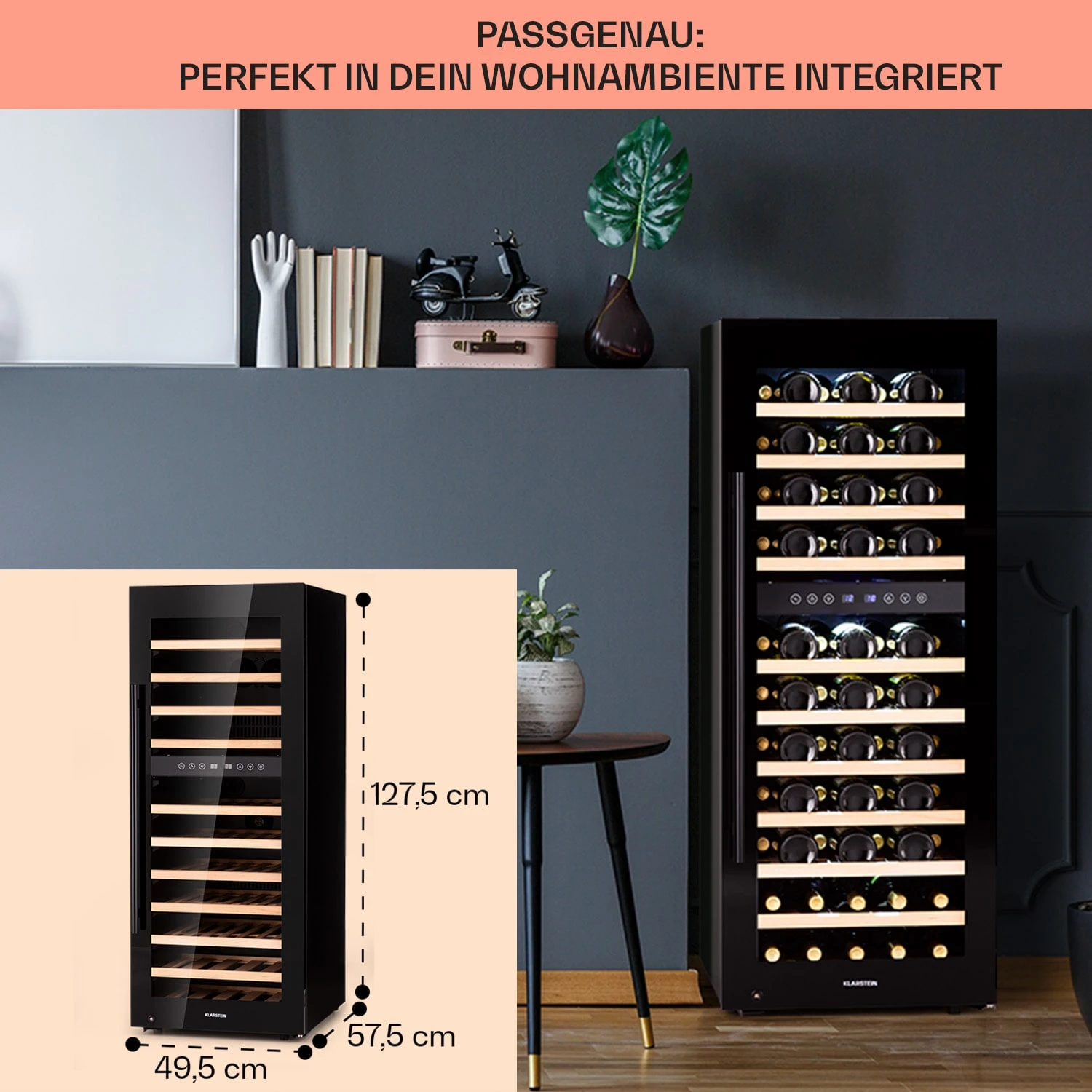Barossa 73 Duo Weinkühlschrank 2 Zonen 192 Ltr 73 Fl Touch-Display 6 Barossa 73 Duo Weinkühlschrank 2 Zonen 192 Ltr 73 Fl Touch-Display – Bild 6