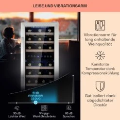 Vinamour 33 Duo Weinkühlschrank 2 Zonen 89 L / 33 Flaschen 5-18°C Touch 11 Vinamour 33 Duo Weinkühlschrank 2 Zonen 89 L / 33 Flaschen 5-18°C Touch -Bestes Haushaltsgeräte Geschäft 10041311 de 0004 logo