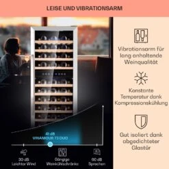 Vinamour 73 Duo Weinkühlschrank 2 Zonen 192 L/73 Flaschen 5-18°C Touch -Bestes Haushaltsgeräte Geschäft 10041314 de 0004 logo