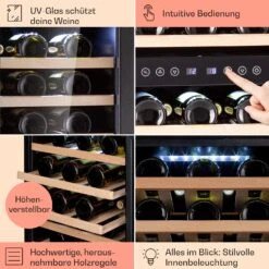 Vinamour 73 Duo Weinkühlschrank 2 Zonen 192 L/73 Flaschen 5-18°C Touch -Bestes Haushaltsgeräte Geschäft 10041314 de 0005 logo