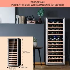 Vinamour 73 Duo Weinkühlschrank 2 Zonen 192 L/73 Flaschen 5-18°C Touch -Bestes Haushaltsgeräte Geschäft 10041314 de 0006 logo