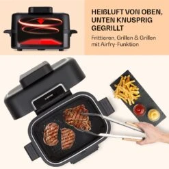 Combo Air Grill-Heißluftfritteuse 5 Programme 1500 Watt 4,5 L Grillkorb 2,5 L Frittierkorb -Bestes Haushaltsgeräte Geschäft 10041330 de 0005 usp