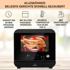 Vita Pro Heißluftfritteuse Dampfgaren 2450 W 18 Ltr 800 Ml Wassertank -Bestes Haushaltsgeräte Geschäft 10041333 de 0003 usp