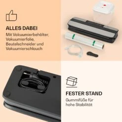 Forli Vakuumierer 75 KPa Inkl. Behälter Beutel Vakuumierschlauch 14 Forli Vakuumierer 75 KPa Inkl. Behälter Beutel Vakuumierschlauch -Bestes Haushaltsgeräte Geschäft 10041374 de 0007 logo