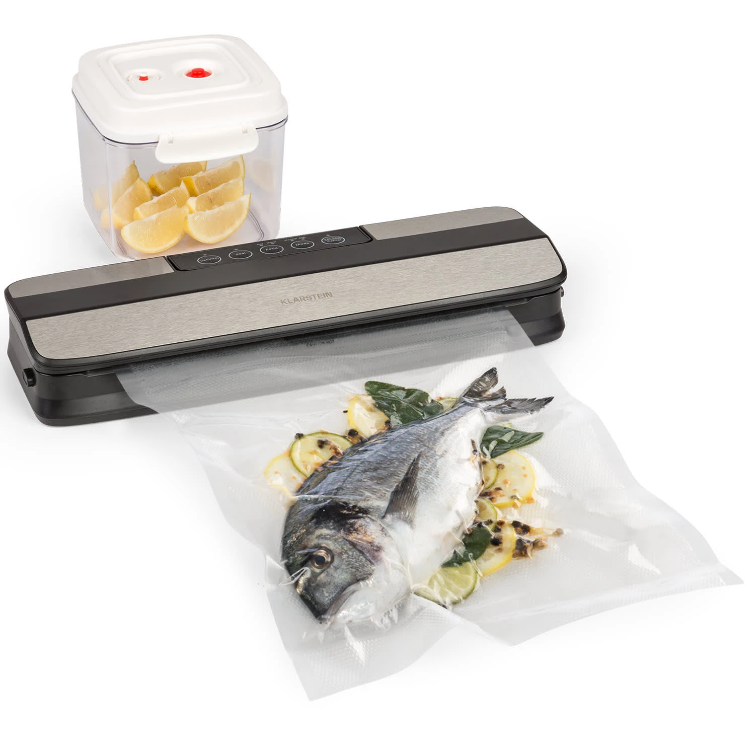 Forli Vakuumierer 75 KPa Inkl. Behälter Beutel Vakuumierschlauch 1 Forli Vakuumierer 75 KPa Inkl. Behälter Beutel Vakuumierschlauch