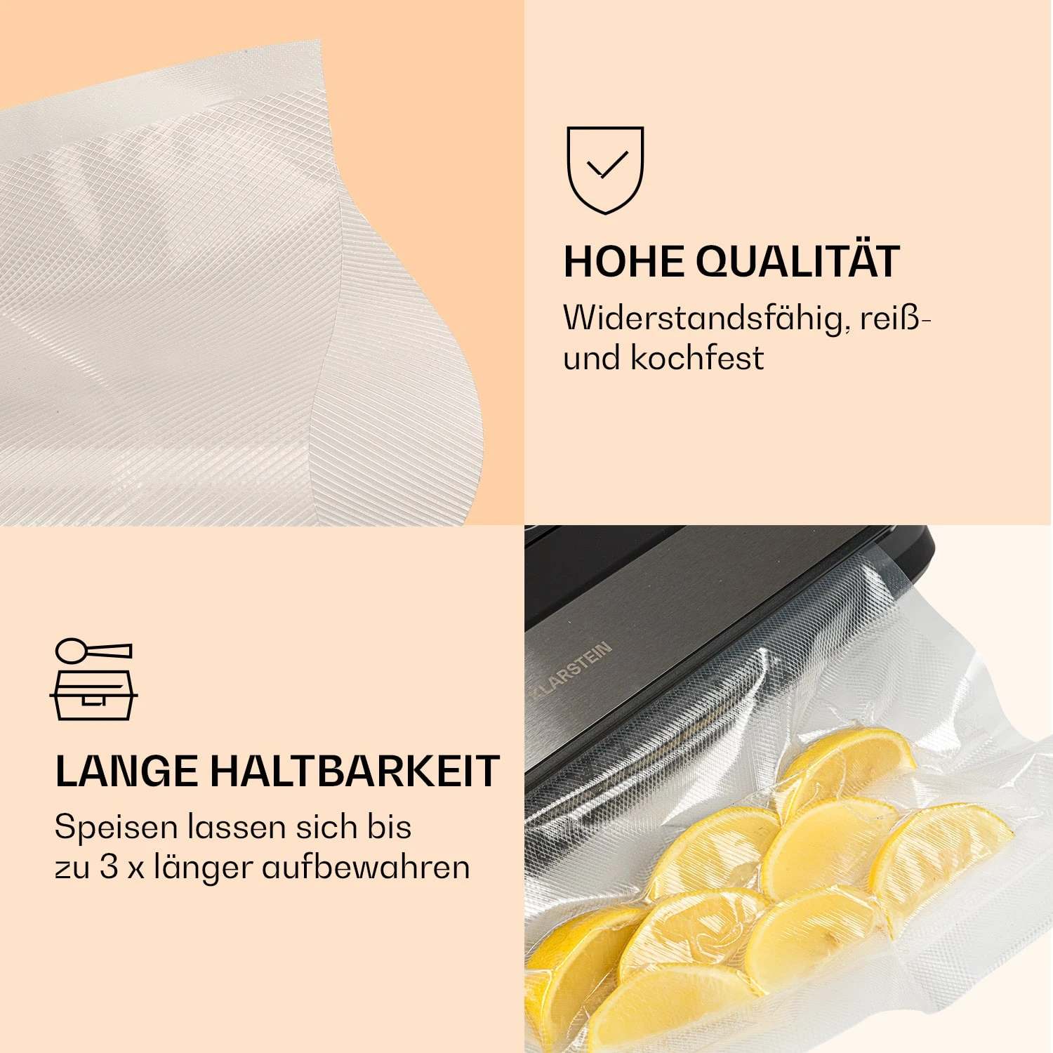 Forli Vakuumierbeutel 2 Rollen Je 28 X 300 Cm Widerstandsfähig Reißfest Kochfest 3 Forli Vakuumierbeutel 2 Rollen Je 28 X 300 Cm Widerstandsfähig Reißfest Kochfest – Bild 3