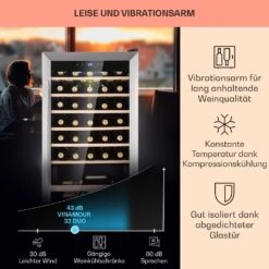 Vinamour 32 Uno Weinkühlschrank 1 Zone 95 L / 36 Flaschen 4-18°C Touch 12 Vinamour 32 Uno Weinkühlschrank 1 Zone 95 L / 36 Flaschen 4-18°C Touch -Bestes Haushaltsgeräte Geschäft 10041393 de 0004 usp
