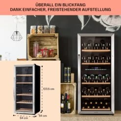 Vinamour 66 Duo Weinkühlschrank 2 Zonen 204 L/79 Flaschen 5-18°C Touch 14 Vinamour 66 Duo Weinkühlschrank 2 Zonen 204 L/79 Flaschen 5-18°C Touch -Bestes Haushaltsgeräte Geschäft 10041394 de 0006 usp