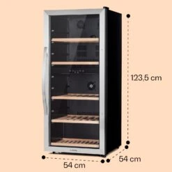 Vinamour 66 Duo Weinkühlschrank 2 Zonen 204 L/79 Flaschen 5-18°C Touch 16 Vinamour 66 Duo Weinkühlschrank 2 Zonen 204 L/79 Flaschen 5-18°C Touch -Bestes Haushaltsgeräte Geschäft 10041394 yy 0008 dimensions