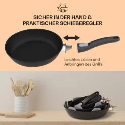 Noto Endurance Bratpfanne Ø24 Cm Geschmiedetes Aluminium Abnehmbarer Griff -Bestes Haushaltsgeräte Geschäft 10045002 de 0004 usp