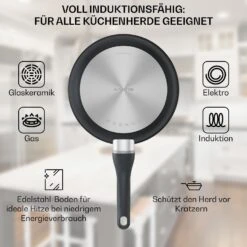 Noto Endurance Bratpfanne Ø24 Cm Geschmiedetes Aluminium Abnehmbarer Griff -Bestes Haushaltsgeräte Geschäft 10045002 de 0005 usp